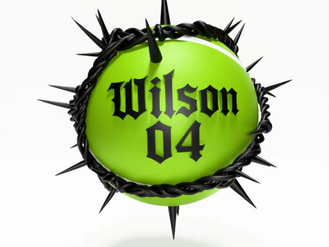 3D Printing Wilson Tennis Ball Thorn toy 3D Model
