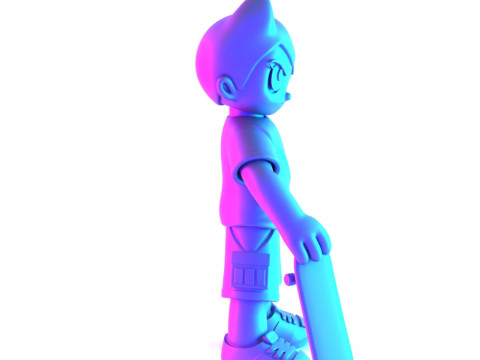 3D Printing Astro Boy Skater toy Modello 3D