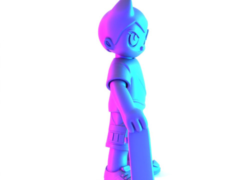 3D Printing Astro Boy Skater toy Modello 3D
