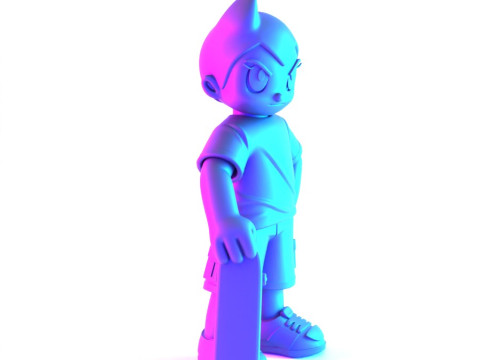 3D Printing Astro Boy Skater toy Modello 3D