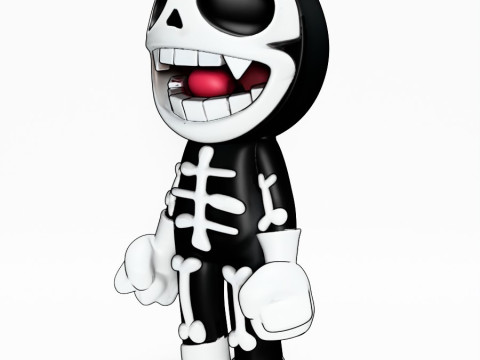 3D Printing Chibi Skull toy 3D Model