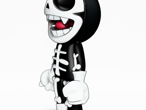 3D Printing Chibi Skull toy 3D Model