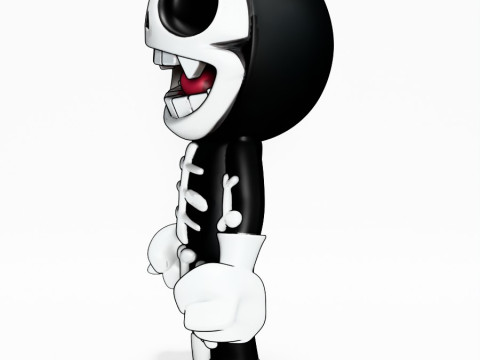 3D Printing Chibi Skull toy 3D Model