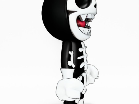 3D Printing Chibi Skull toy 3D Model