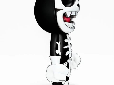 3D Printing Chibi Skull toy 3D Model