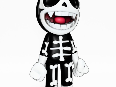 3D Printing Chibi Skull toy 3D Model