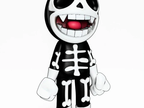 3D Printing Chibi Skull toy 3D Model