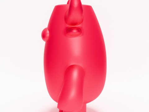 3D Printing Bull Minimalist toy 3Dモデル