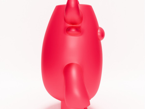 3D Printing Bull Minimalist toy 3Dモデル