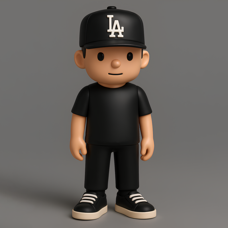 3D Printing Basic Boy LA toy 3Dモデル .c4d .max .obj .3ds .fbx .stl .blend 