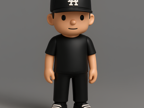 3D Printing Basic Boy LA toy 3Dモデル