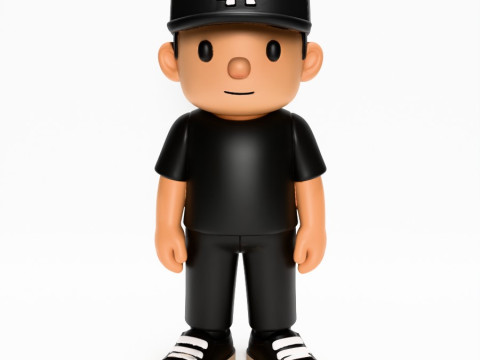 3D Printing Basic Boy LA toy 3Dモデル