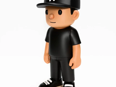 3D Printing Basic Boy LA toy 3D Model