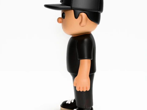 3D Printing Basic Boy LA toy 3D Model