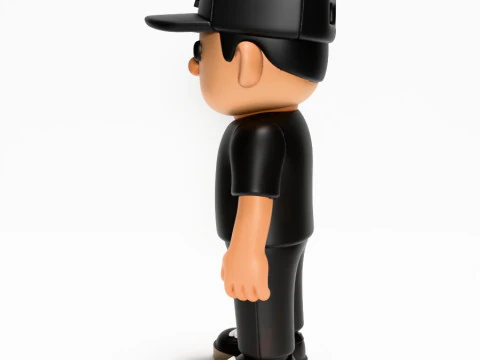 3D Printing Basic Boy LA toy 3D Model