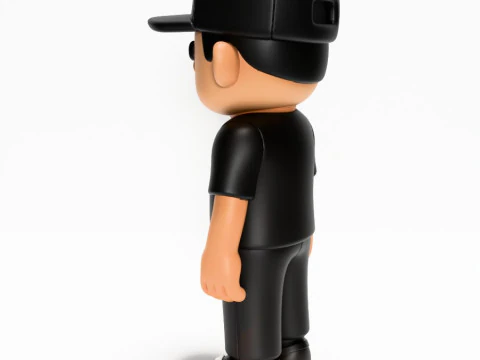 3D Printing Basic Boy LA toy 3D Model