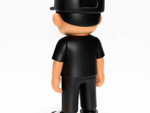 3D Printing Basic Boy LA toy 3D Model