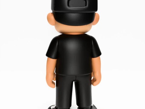 3D Printing Basic Boy LA toy 3D Model