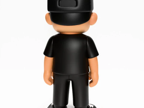 3D Printing Basic Boy LA toy 3D Model