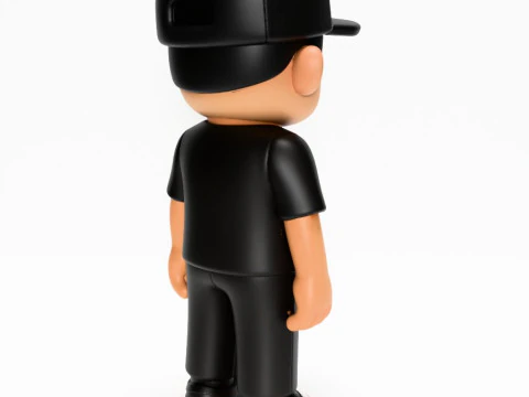 3D Printing Basic Boy LA toy 3D Model