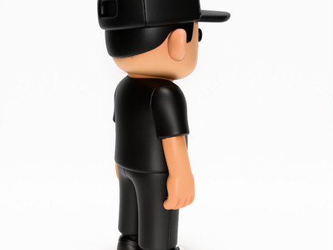 3D Printing Basic Boy LA toy 3Dモデル