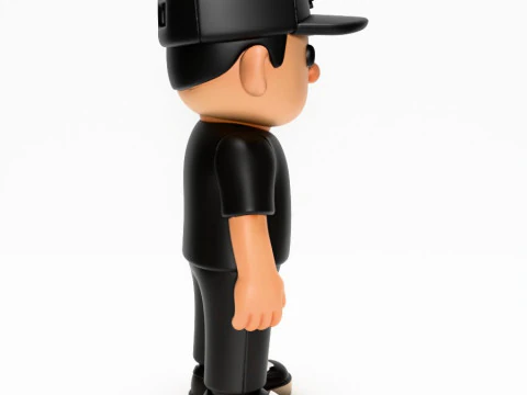 3D Printing Basic Boy LA toy 3D Model