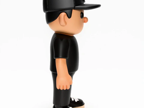 3D Printing Basic Boy LA toy 3D Model