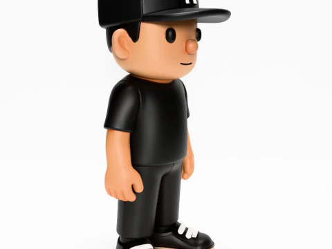 3D Printing Basic Boy LA toy 3D Model