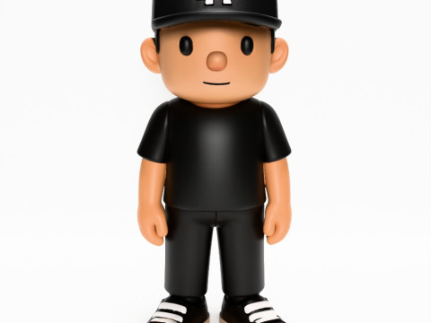 3D Printing Basic Boy LA toy 3Dモデル