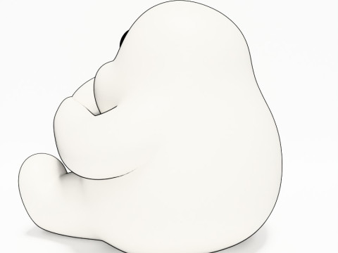 3D Printing Cutie Donut Ghost toy 3D Model