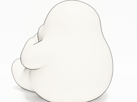 3D Printing Cutie Donut Ghost toy 3D Model