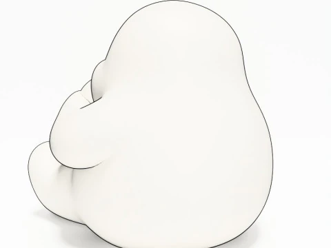 3D Printing Cutie Donut Ghost toy 3D Model
