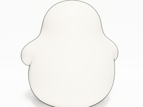 3D Printing Cutie Donut Ghost toy 3D Model