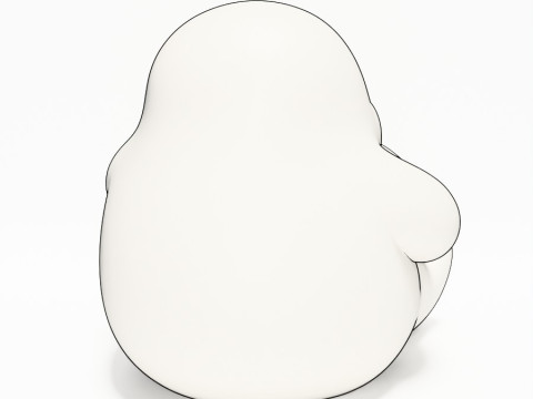 3D Printing Cutie Donut Ghost toy 3D Model