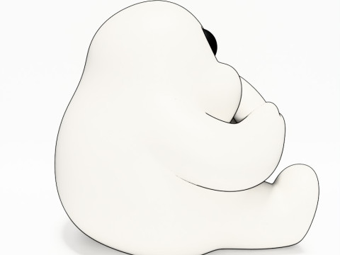 3D Printing Cutie Donut Ghost toy 3D Model