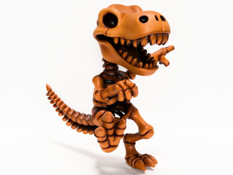 3D Printing Dino Minimalist Skeletal toy 3Dモデル