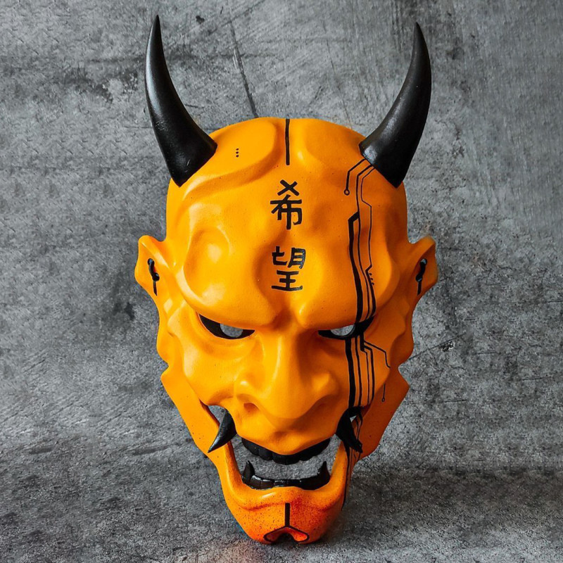 3D Printing Cyberpunk Oni Mask toy Modèle 3D .c4d .max .obj .3ds .fbx .stl .blend 