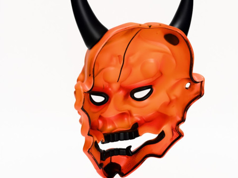 3D Printing Cyberpunk Oni Mask toy Modèle 3D