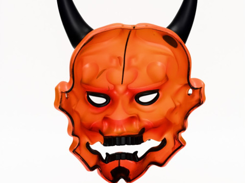 3D Printing Cyberpunk Oni Mask toy Modèle 3D