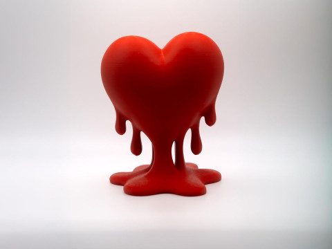 3D Printing Drip Heart toy 3D Модель