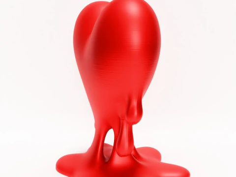 3D Printing Drip Heart toy 3D Model