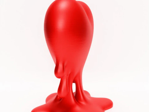 3D Printing Drip Heart toy 3D Model
