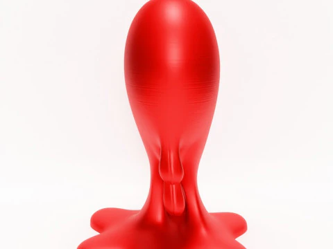 3D Printing Drip Heart toy 3D Model