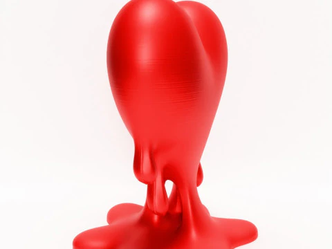 3D Printing Drip Heart toy 3D Model