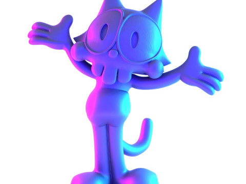 3D Printing Felix the Cat toy 3D Model