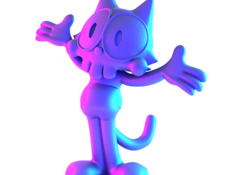 3D Printing Felix the Cat toy 3D Model