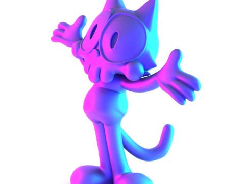3D Printing Felix the Cat toy 3D Model