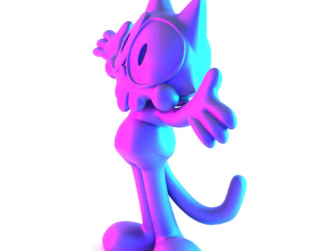 3D Printing Felix the Cat toy 3D Model
