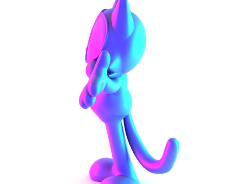 3D Printing Felix the Cat toy 3D Model