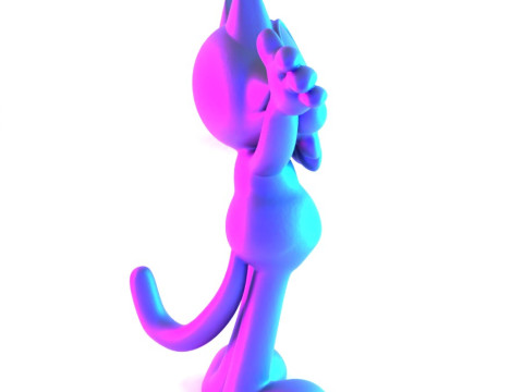 3D Printing Felix the Cat toy 3D Model